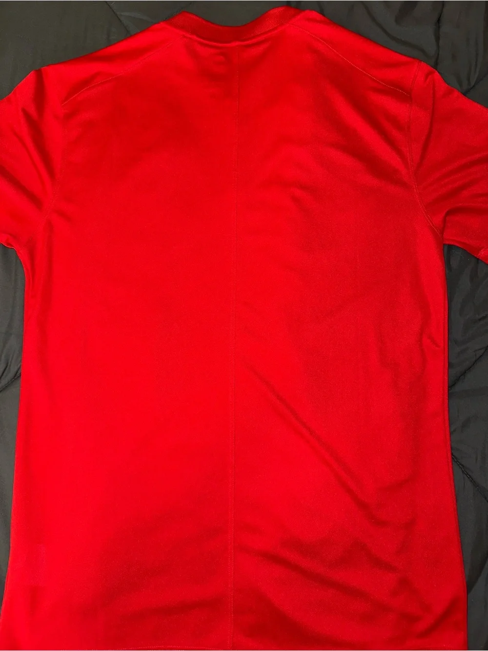 Nike Red Men’s Short-Sleeve Polo with White Swoosh